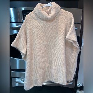 Do Everything in Love Soft Pink Cowl Neck Sweater Poncho